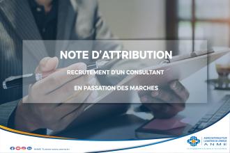 RECRUTEMENT D’UN CONSULTANT EN PASSATION DES MARCHES