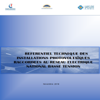 REFERENTIEL TECHNIQUE DES INSTALLATIONS PHOTOVOLTAÏQUES RACCORDEES AU RESEAU ELECTRIQUE NATIONAL BASSE TENSION